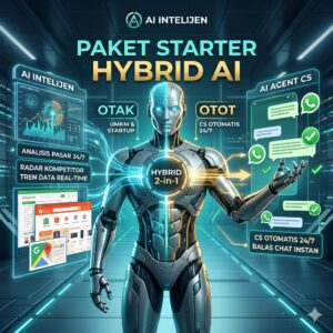 Paket Starter Hybrid AI Agent CS 24/7 & Otomasi Riset Pasar (UMKM & Startup)
