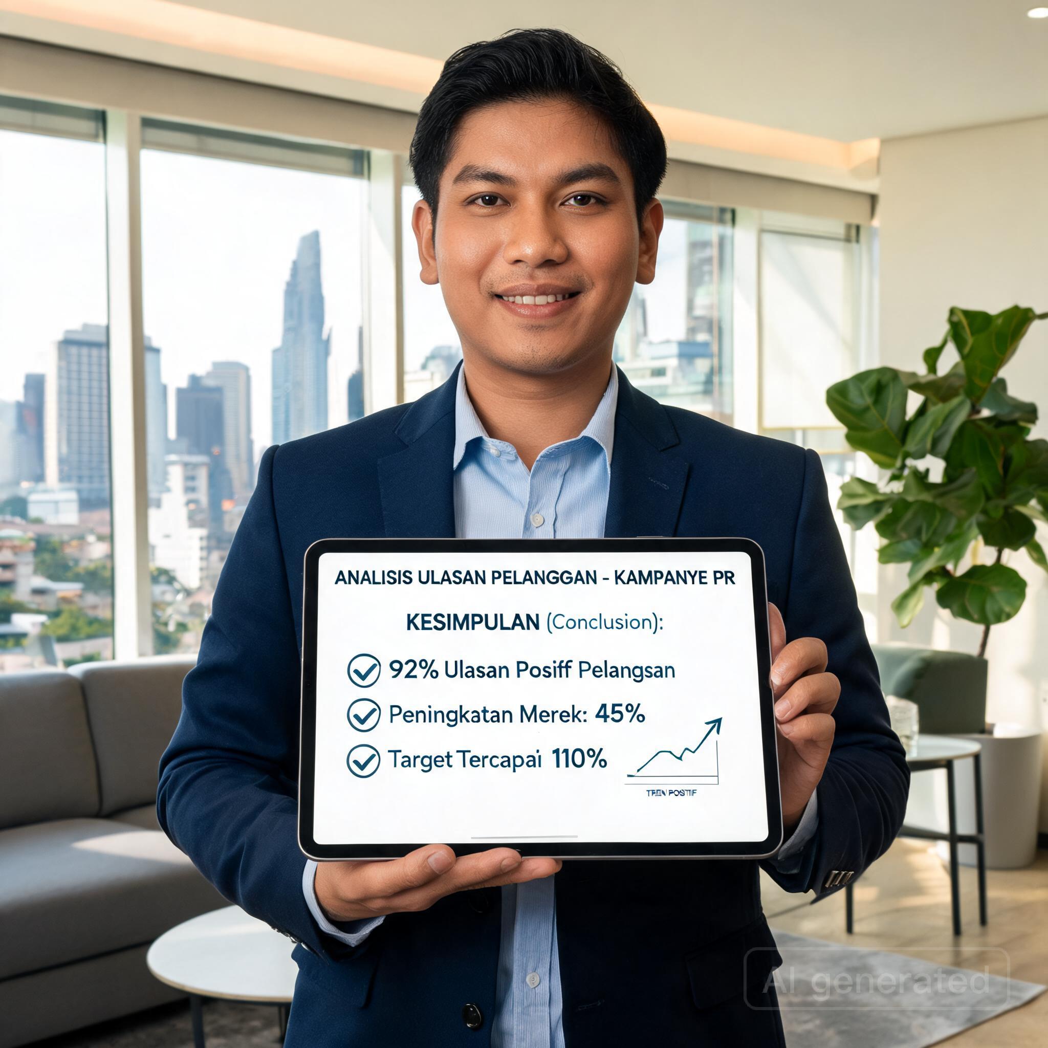 Analisis ulasan pelanggan kampanye PR bagian 5