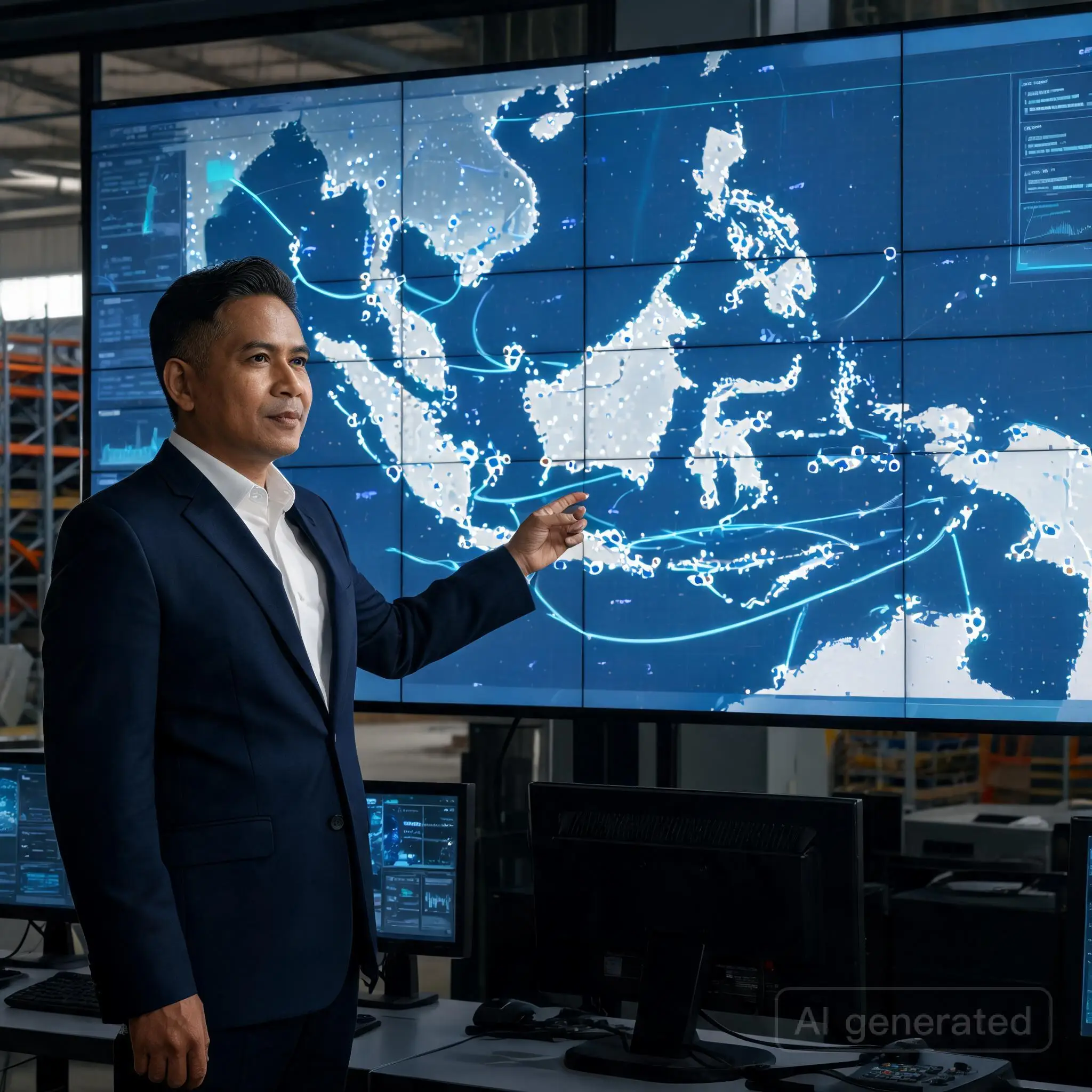 Ilustrasi Skala Korporat: Menyatukan Data Ribuan Distributor dengan AI