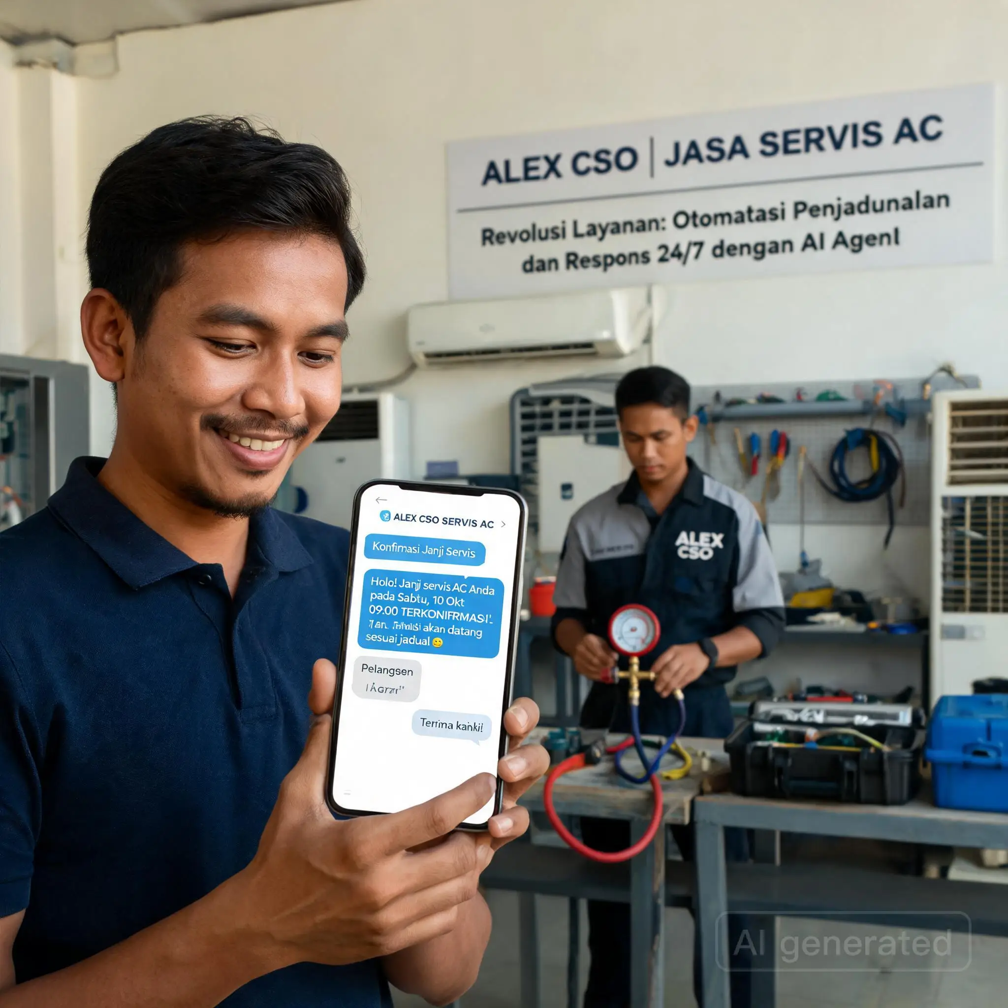 Alex CSO untuk jasa servis AC bagian 3