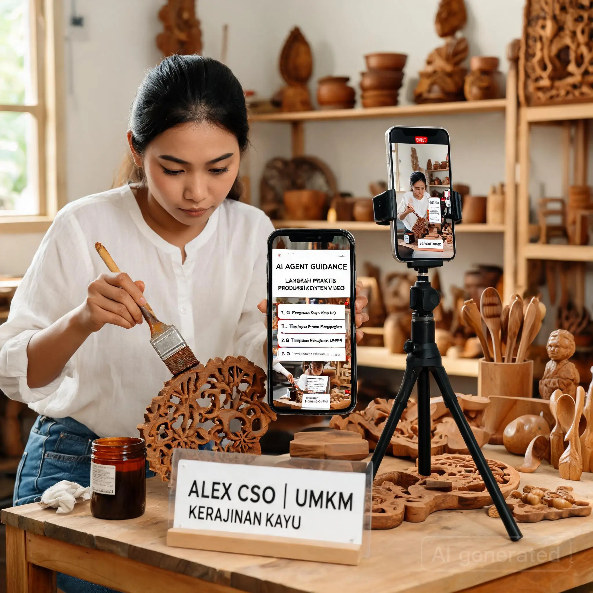 Alex CSO untuk UMKM kerajinan kayu bagian 3
